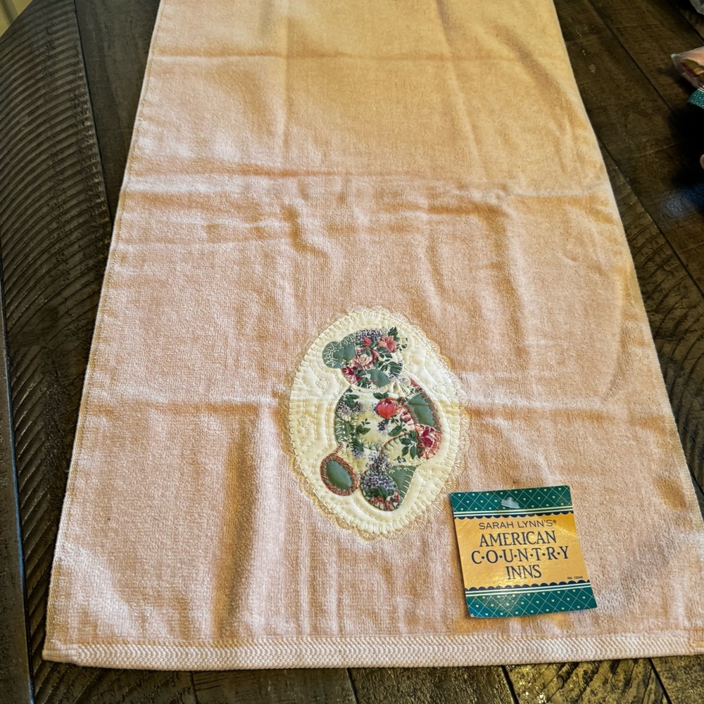 Vintage Sarah Lynn's American Country Inns Towels Bears Applique Set Of 3 New - Picture 8 of 10